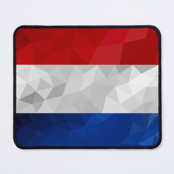 Item preview, Low Poly Netherlands Flag - Geometric Tricolor Design designed and sold by OrangePoly.