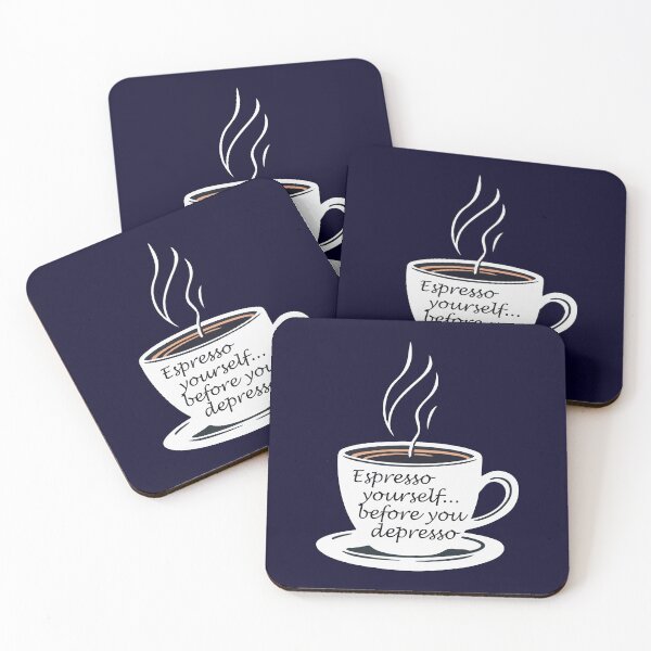 Item preview, Espresso yourself before you depresso motivational coffee designed and sold by belarb.
