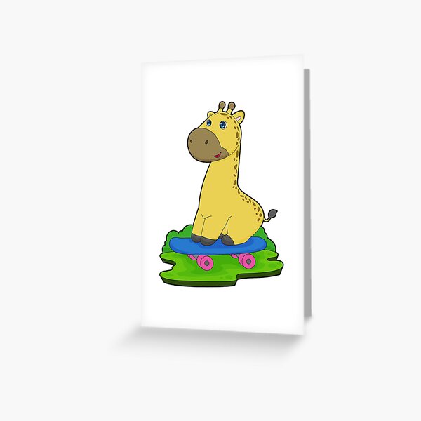 Item preview, Giraffe Skater Skateboard designed and sold by Snabdesign84.