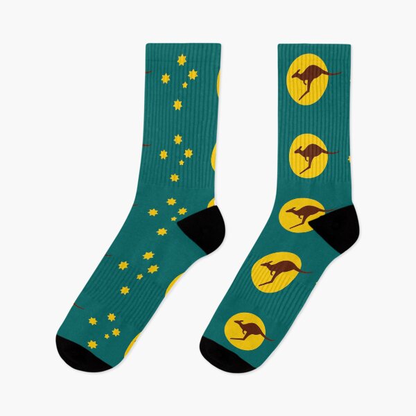 Item preview, Aussie Kangaroo Sun Flag.  designed and sold by Kangaroo Sun.