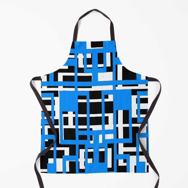 Item preview, Geometric Shapes Pattern Light-Blue White Black Background designed and sold by taiche.