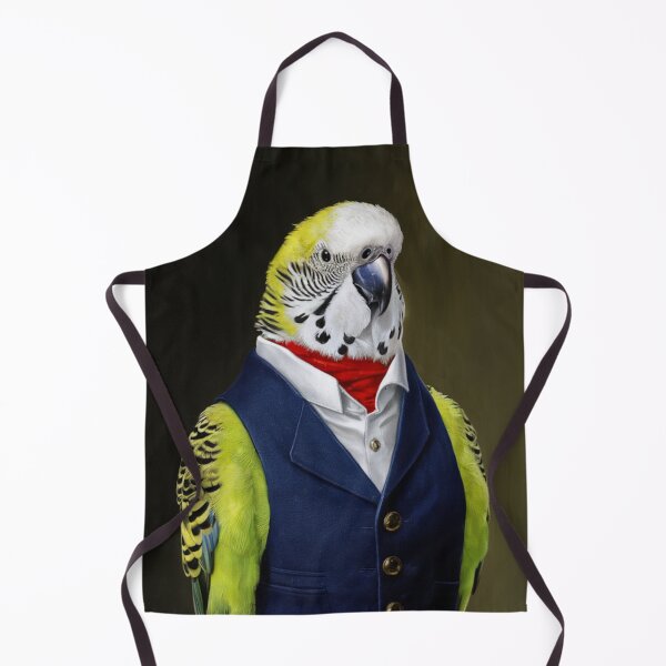 Item preview, Budgie Wearing Waistcoat designed and sold by whitecat23.