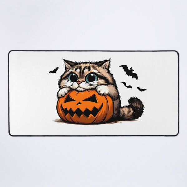Vista previa del artículo con la obra «Divertido gato de Pallas para Halloween», diseñado y vendido por Marichkaart.