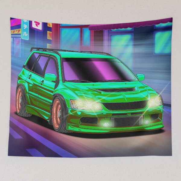 Item preview, Mitsubishi Lancer Evo Wagon Neon Night designed and sold by JDM Guyvit.