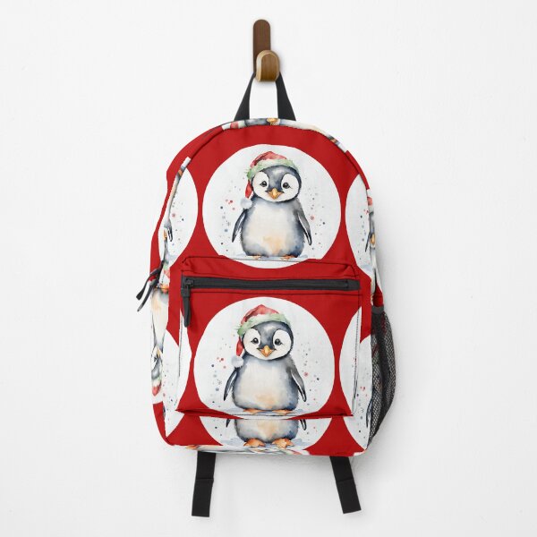 Item preview, Christmas Penguin Watercolor, Santa's little helper designed and sold by KolorellaS.