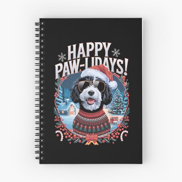 Item preview, Sheepadoodle Dog Happy Pawlidays Merry Christmas Happy Holidays designed and sold by FurryHavenPH.