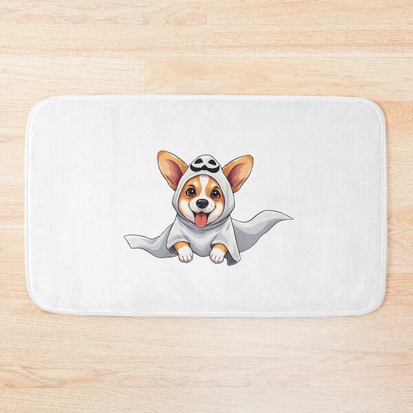 Item preview, Spooky Corgi in Ghost Costume for Halloween designed and sold by EpicPaws.