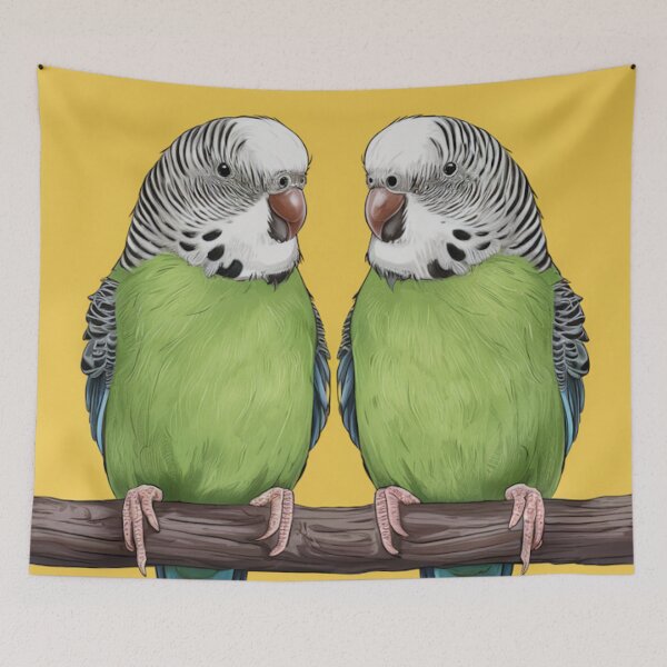 Item preview, Pair of Budgies designed and sold by whitecat23.