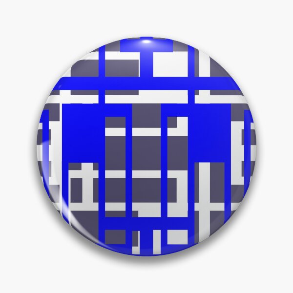 Item preview, Geometric Shapes Pattern Blue White Cut Out designed and sold by taiche.