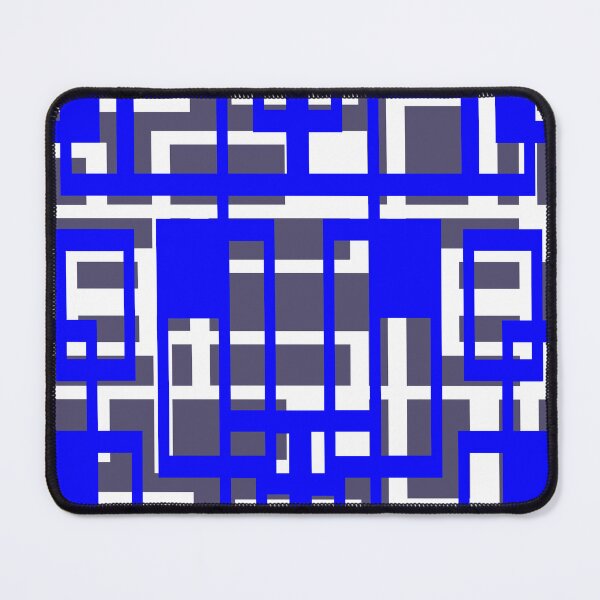 Item preview, Geometric Shapes Pattern Blue White Cut Out designed and sold by taiche.