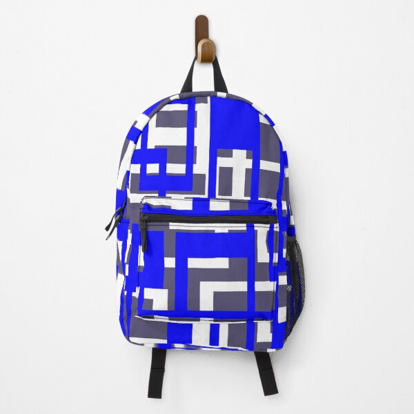 Item preview, Geometric Shapes Pattern Blue White Cut Out designed and sold by taiche.