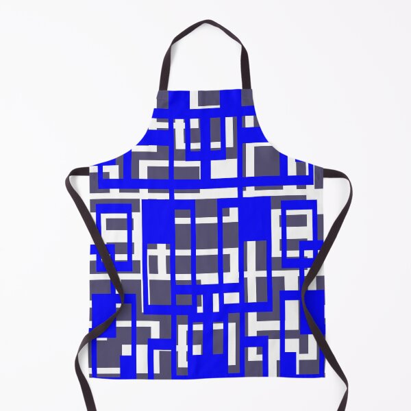 Item preview, Geometric Shapes Pattern Blue White Cut Out designed and sold by taiche.