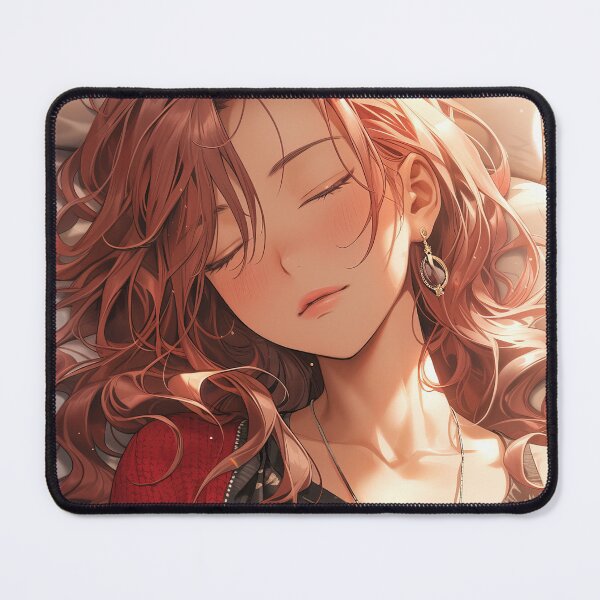 Item preview, Sleepy anime girl on bed portrait art designed and sold by TheArtistOf2022.