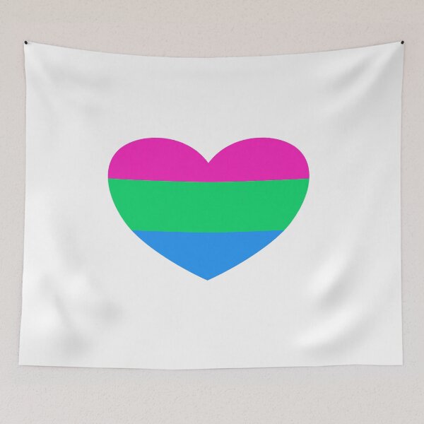Item preview, Polysexual flag heart designed and sold by Inspirationmotivation.