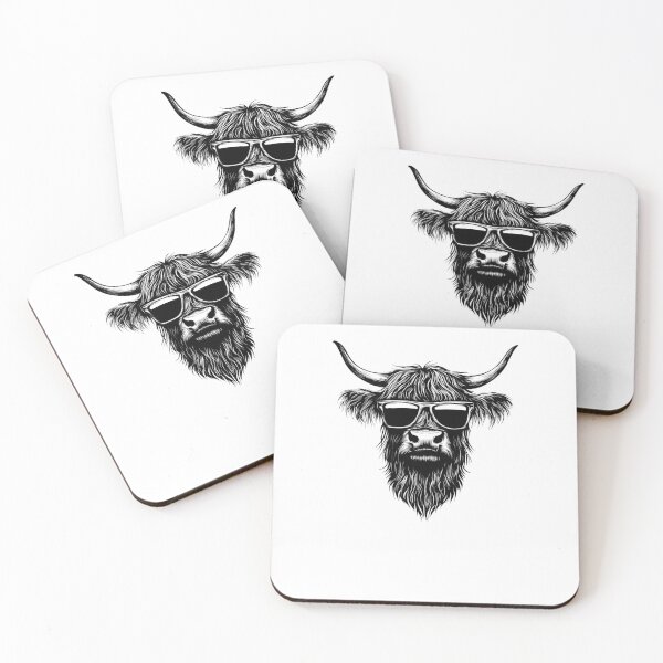 Item preview, Highland cow with sunglasses  designed and sold by elleinnovations.