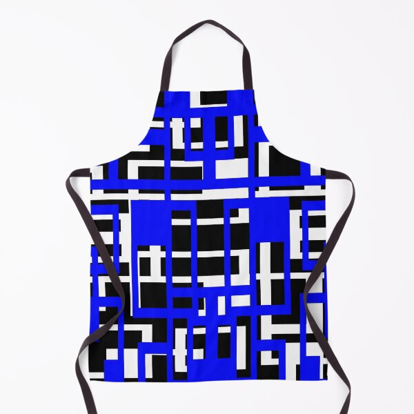 Item preview, Geometric Shapes Pattern Blue White Black Background designed and sold by taiche.