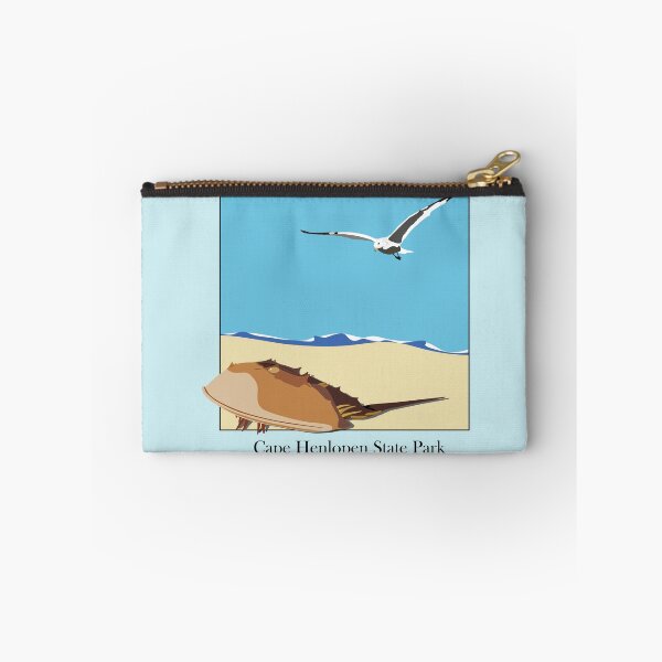 Item preview, Horseshoe Crab and Seagull Beach Design Cape Henlopen State Park, Delaware Baskerville designed and sold by laughingwillows.