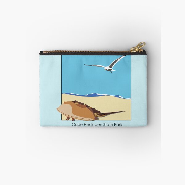 Item preview, Horseshoe Crab and Seagull Beach Design Cape Henlopen State Park, Delaware Century designed and sold by laughingwillows.