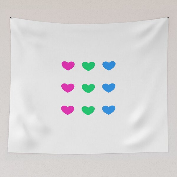 Item preview, Polysexual flag hearts bundle designed and sold by Inspirationmotivation.