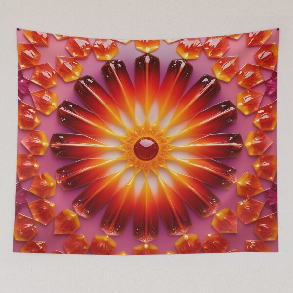 Item preview, Flower rays: radial symmetry and colorful splendor designed and sold by Girih.