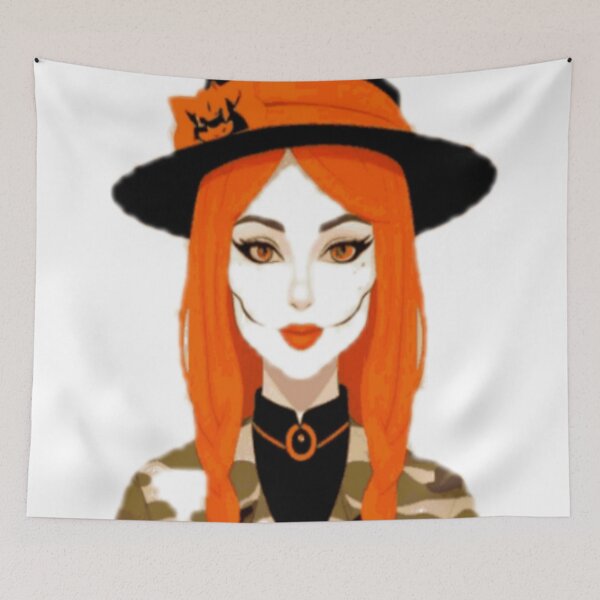 Artikelvorschau, Halloween Ingwer Camo Orange Kürbis Hexe entworfen und verkauft von BestCart.