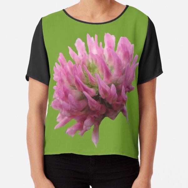 wunderschöne Klee-Blüte Chiffon Top