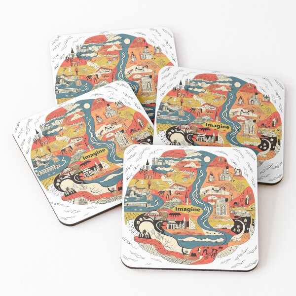 Item preview, Imagine: artsy land designed and sold by Unfolding Art.