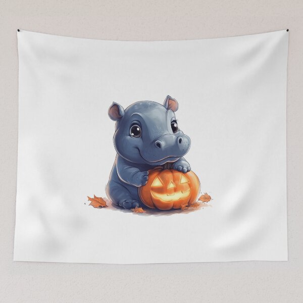 Item preview, Moo deng Halloween Cute Baby Hippo Lover designed and sold by No11DigitalArt.