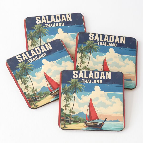 Item preview, Saladan Thailand Vintage Travel Tourism  designed and sold by TravelersGems.
