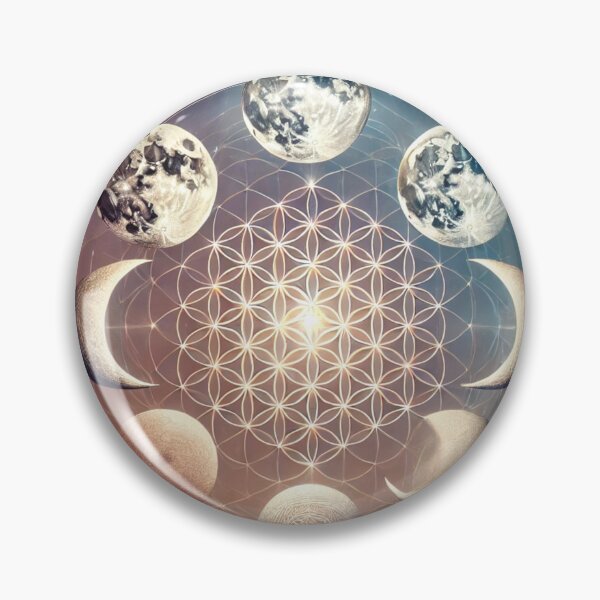 Item preview, Moon phase sacred geometry designed and sold by ValerieStOnge.
