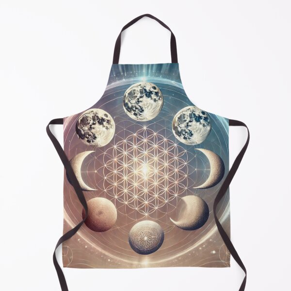 Item preview, Moon phase sacred geometry designed and sold by ValerieStOnge.