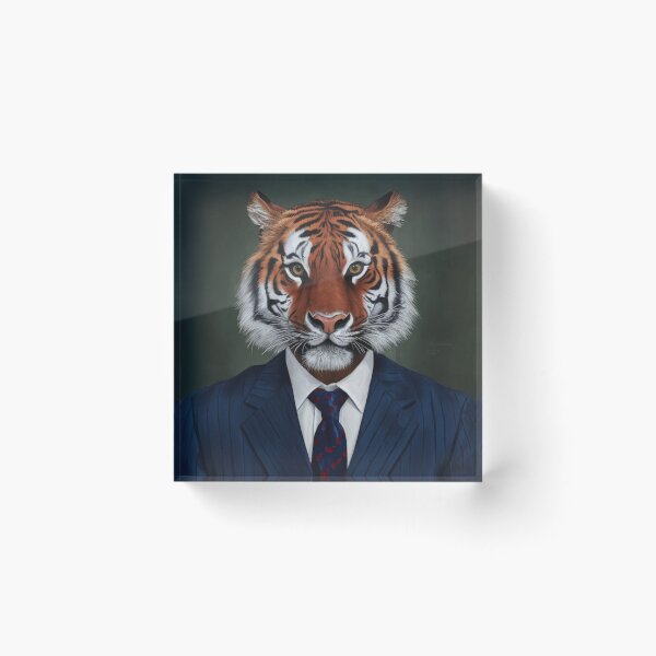Item preview, Tiger Wearing a Suit designed and sold by whitecat23.