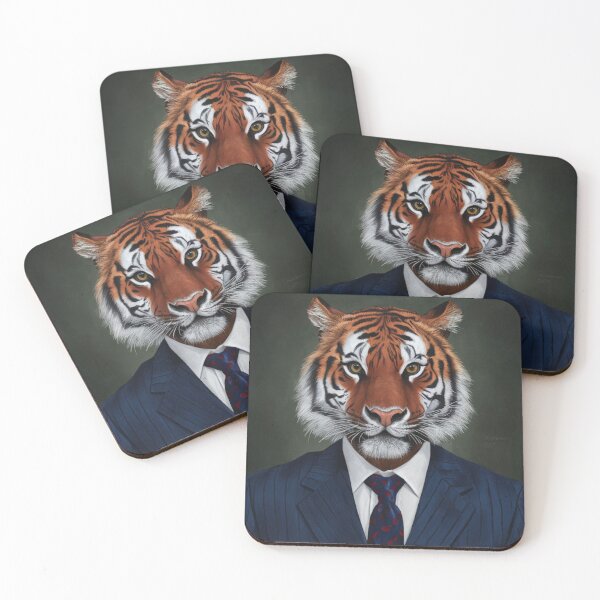 Item preview, Tiger Wearing a Suit designed and sold by whitecat23.