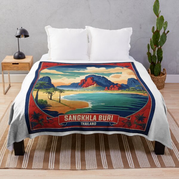 Item preview, Sanghla Buri Thailand Vintage Travel Tourism  designed and sold by TravelersGems.