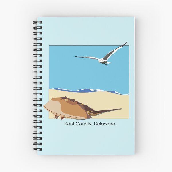 Item preview, Horseshoe Crab and Seagull Beach Design Kent County, Delaware Century designed and sold by laughingwillows.