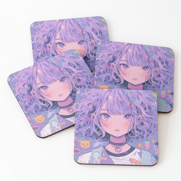 Item preview, Anime retro girl portrait art designed and sold by TheArtistOf2022.