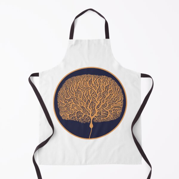 Item preview, Minimalist Purkinje Cell - Blue and Yellow designed and sold by Pleiotrop-Art.