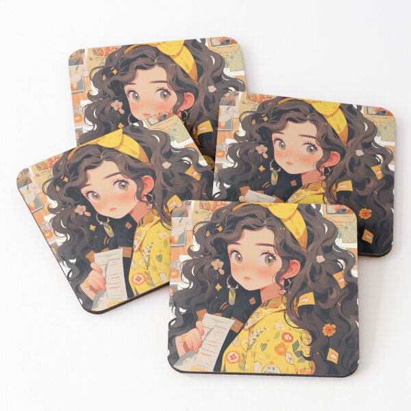 Item preview, Anime retro girl portrait art designed and sold by TheArtistOf2022.