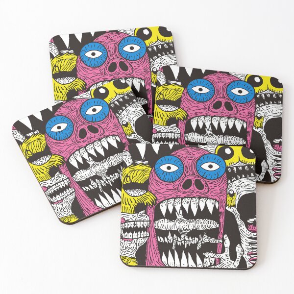 Item preview, Abstract Party Monsters in Bold Colors designed and sold by shafranietz.