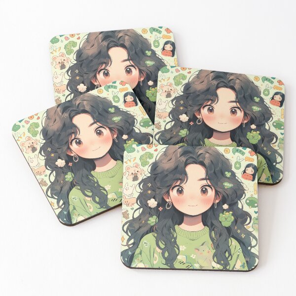 Item preview, Anime retro girl portrait art designed and sold by TheArtistOf2022.