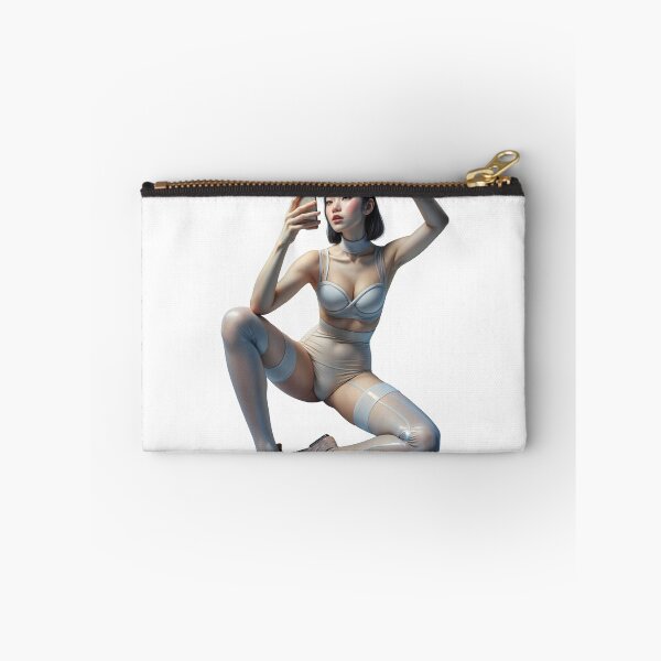 Item preview, Asian woman sitting & make selfie designed and sold by Creative88Art.