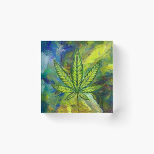 Item preview, Weed Leaf - Digital Painting Art  designed and sold by ytalo-radf.