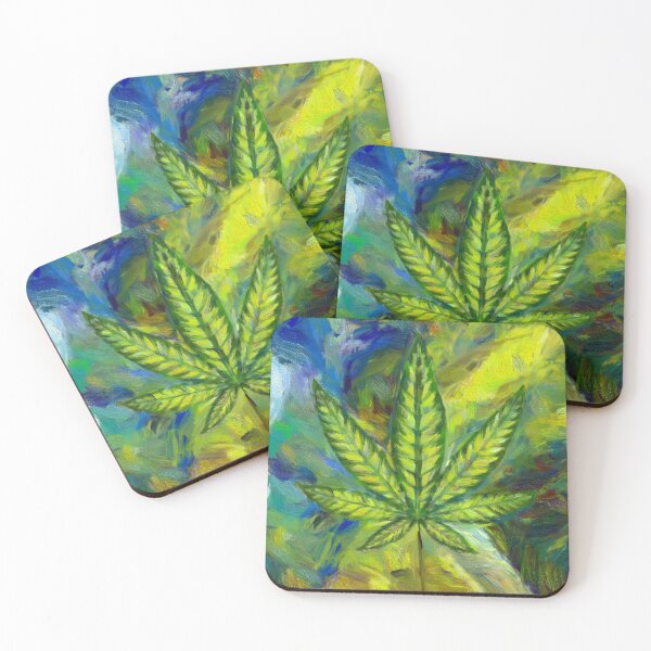 Item preview, Weed Leaf - Digital Painting Art  designed and sold by ytalo-radf.