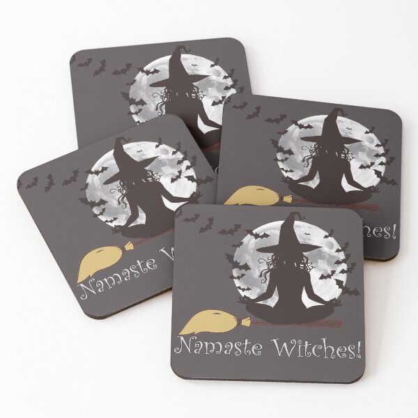 Item preview, Funny Yoga Namaste Witches designed and sold by tamdevo1.