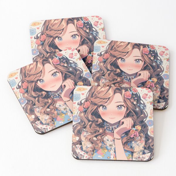 Item preview, Anime retro girl portrait art designed and sold by TheArtistOf2022.
