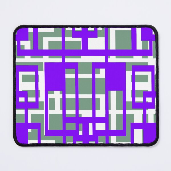 Item preview, Geometric Shapes Pattern Lavender-Blue White Cut Out designed and sold by taiche.