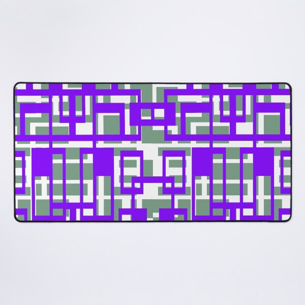 Item preview, Geometric Shapes Pattern Lavender-Blue White Cut Out designed and sold by taiche.
