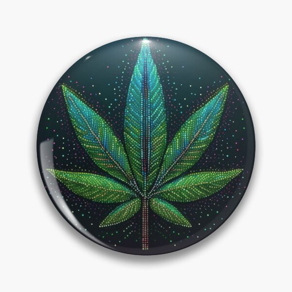 Item preview, Weed Leaf - Bright Digital Art designed and sold by ytalo-radf.