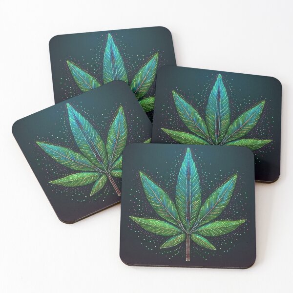 Item preview, Weed Leaf - Bright Digital Art designed and sold by ytalo-radf.