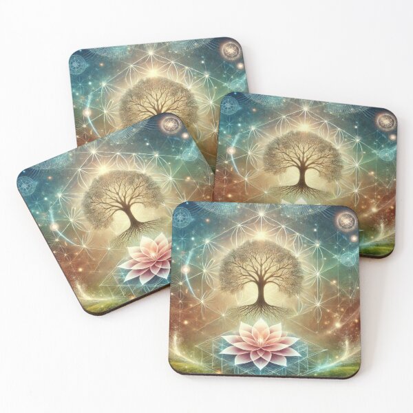 Item preview, Tree of life and lotus flower designed and sold by ValerieStOnge.